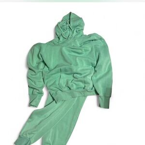 Yogalicious Green Hoodie and Pants Set